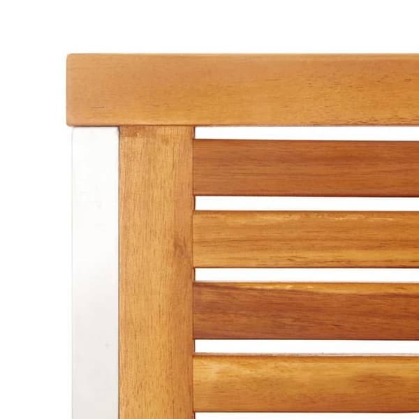 Havestole - EKSKLUSIVT HUS - Sæt af 8 - Massivt akacietræ - Rustfrit stålstruktur - Rustbestandige Ej specificerat