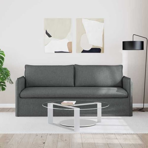 Maison Exclusive - Mörkgrå soffa 196 x 82 x 85 cm tyg Mörkgrå