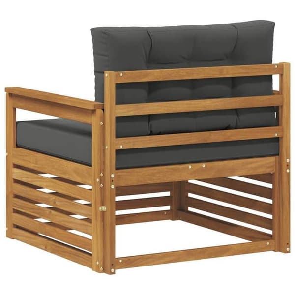 Udendørs sofa - EKSKLUSIV HUS - Massiv akacie - Polyesterfyld - Lakeret finish - Modulær