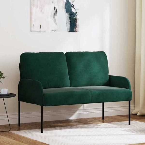 Maison Exclusive - Sofaer med pude 110cm Mørkegrøn Krydsfiner
