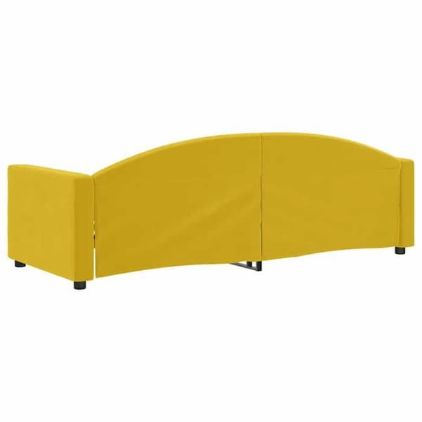 Maison Exclusive - Sängsoffa utan madrass gul 80x200 cm sammet Gul