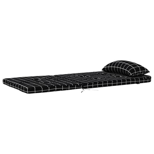 Maison Exclusive - Adirondack-tuolityynyt, 2 kpl, musta ruutu