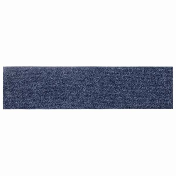 Maison Exclusive - Selvklæbende trappetæpper 15 stk. 76 x 20 cm Grå Blå Rektangulær