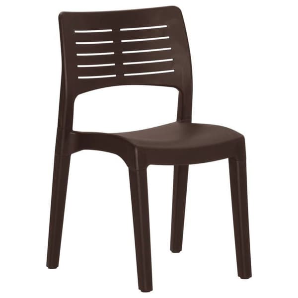 Maison Exclusive - Puutarhatuolit 2 kpl Moka Polypropeeni