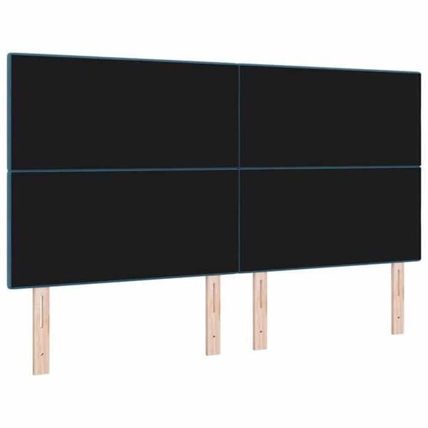 Maison Exclusive - Mörkblå sänggavel 180 cm Sammet