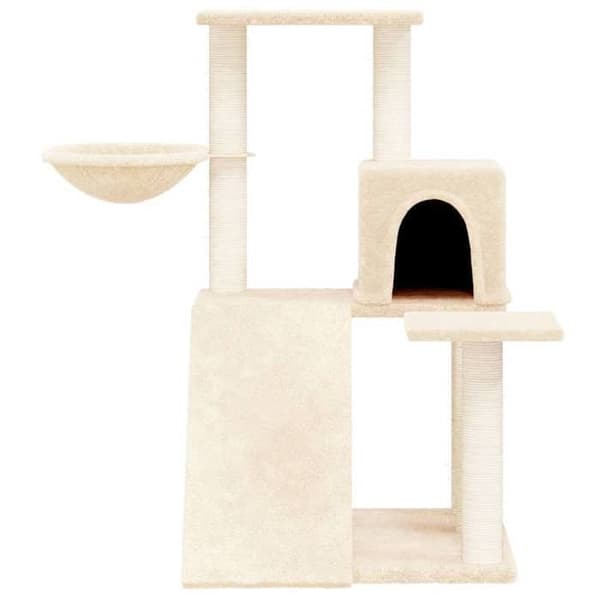 Maison Exclusive - Kattekradse med sisal klatretræ Creme 82 cm Grädde