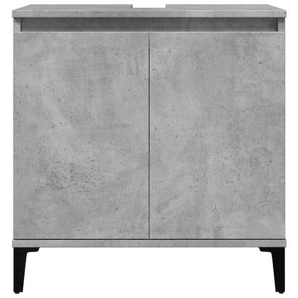 Maison Exclusive - Vaskeskab grå beton 58x33x60 cm ingeniørtræ