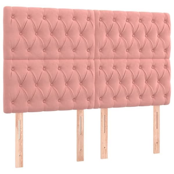 Maison Exclusive - Ruusupääty 160x7x118/128 cm Sametti Ros