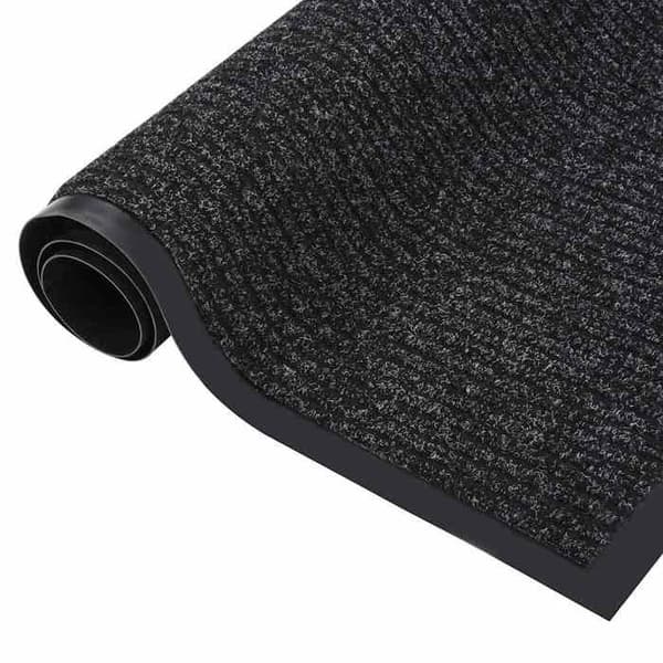 Maison Exclusive - Randig dörrmatta Antracit 80x120 cm