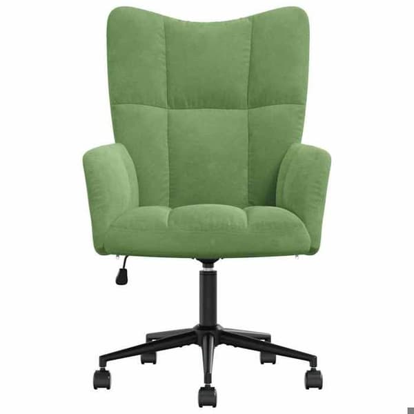 Maison Exclusive - Lys grøn velour afslapningsstol Ljusgrön