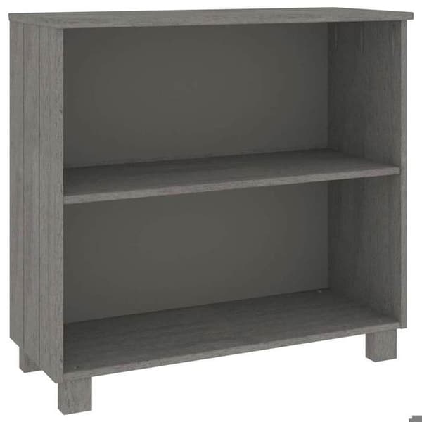 Maison Exclusive - Buffet HAMAR Lys grå 85x35x80 cm Massivt fyrretræ Ljusgrått