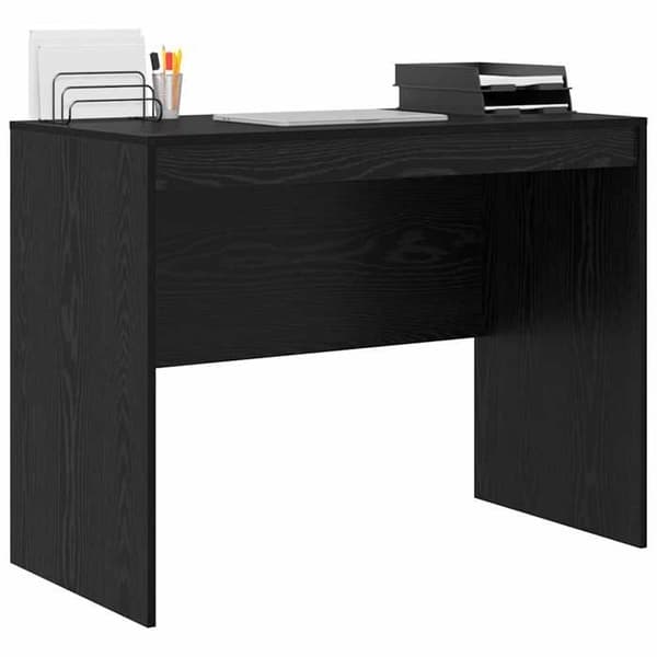 Maison Exclusive - Kontor Sort egetræ 100 x 50 x 76 cm svart ek