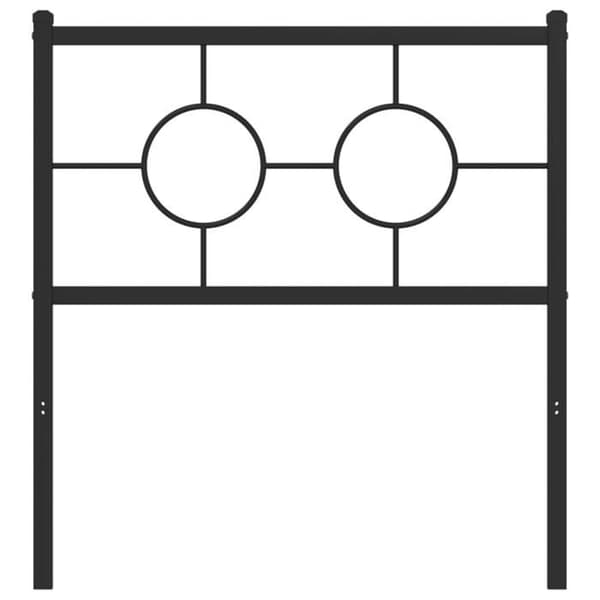 Maison Exclusive - Erstatnings hovedgærde i sort metal 75 cm