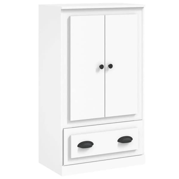 Maison Exclusive - Høj hvid buffet 60x35,5x103,5 cm ingeniørtræ Vit