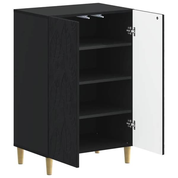 Maison Exclusive - Skoskab DELFT 59,5 x 39,5 x 90 cm Sort