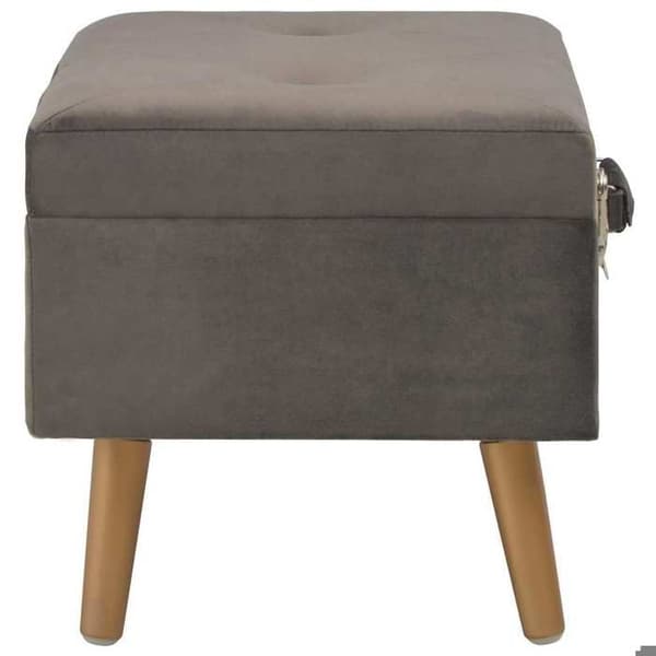 Maison Exclusive - Förvaringspall 40 cm Grå Sammet