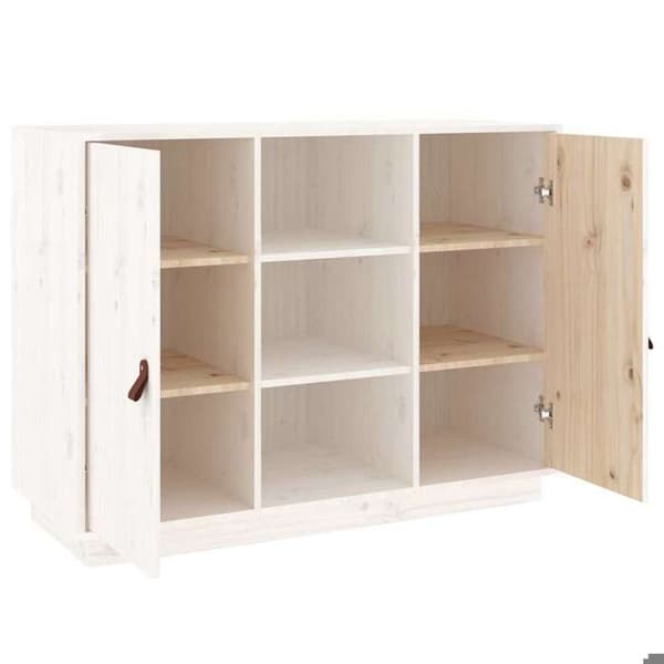 Maison Exclusive - Buffé Vit 100x40x75 cm Massivt furu