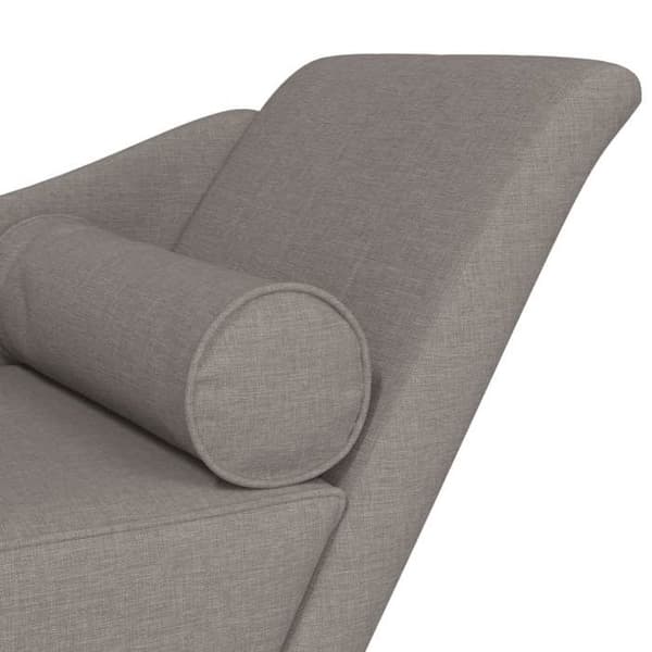 Maison Exclusive - Långfåtölj med taupe kuddar i tyg Mol