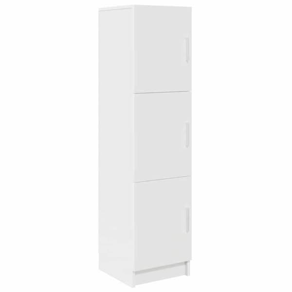 Buffé hög - EXKLUSIVT HUS - Modern högskåp - Vit - 31,5x32x122,5 cm - Ingenjörsträ Vit