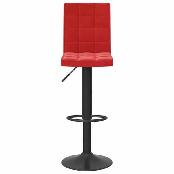 Maison Exclusive - Barstolar set om 2 röd vinröd sammet