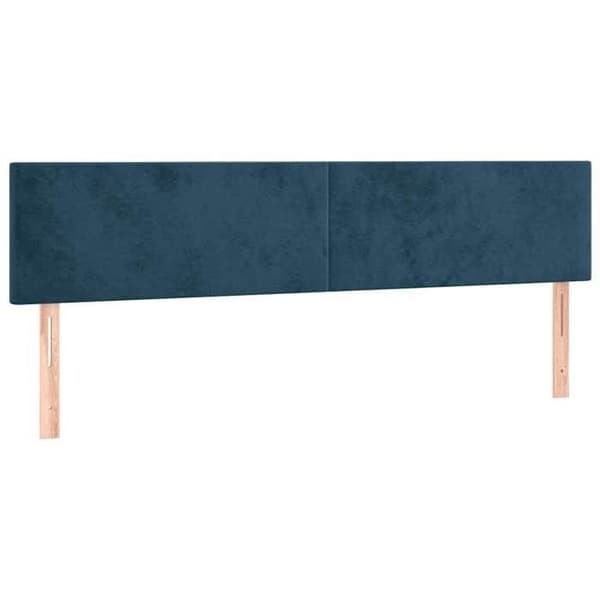 Maison Exclusive - Tummansiniset päätylevyt 160 x 5 x 78/88 cm Sametti