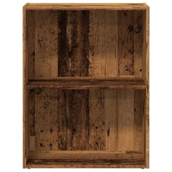 Maison Exclusive - Bibliotek gammalt trä 60x30x77 cm ingenjörsträ