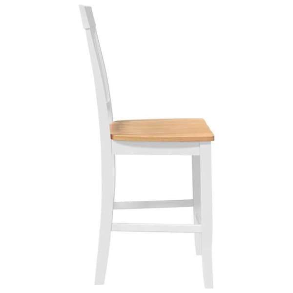 Barstole - EKSKLUSIV HUS - Barstole - Massivt gummitræ - Hvid - Ergonomisk design Vit