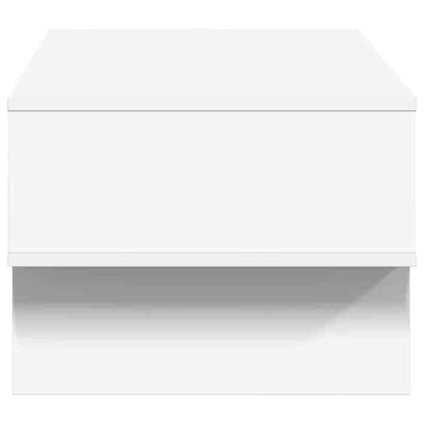 Bord - EKSKLUSIV HUS - 80x46x35 cm - Hvid - Ingeniørtræ - Indbyggede hylder Vit