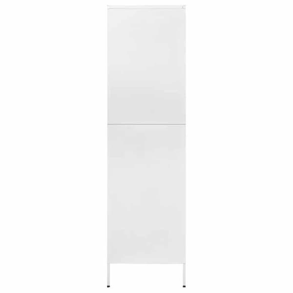 Maison Exclusive - Garderob Vit 90x50x180 cm Stål