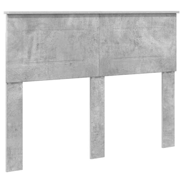 Maison Exclusive - Sängram Grå betong 137 x 203 cm Ingenjörsträ