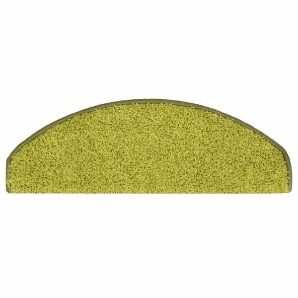 Maison Exclusive - Trappe tæppe 15 stykker 65 x 21 x 4 cm Grøn Halvmåne Stor