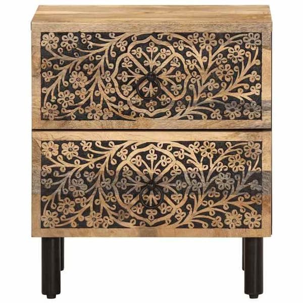 Maison Exclusive - Natborde 2 stk 40x33x46 cm Solid mango træ