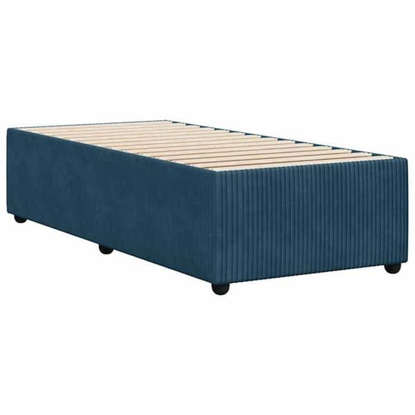 Maison Exclusive - Sengestel uden madras blå 100x200 cm fløjl Blå
