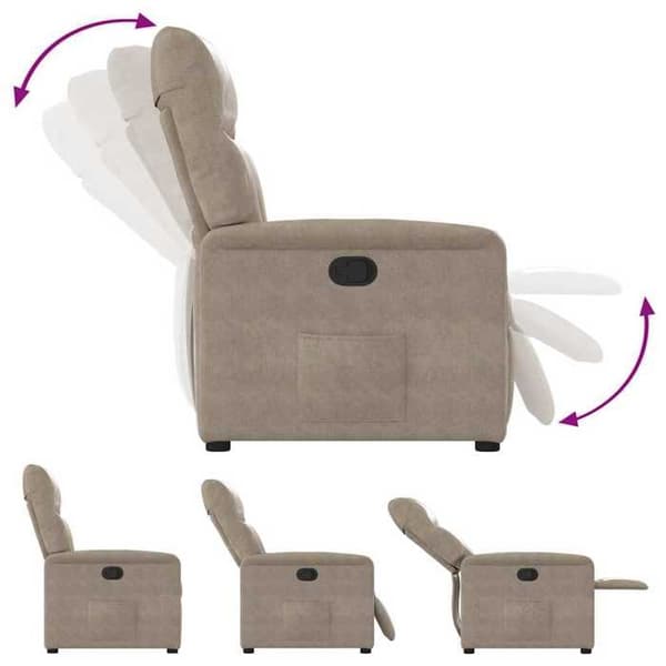 Maison Exclusive - Lænestol med vippefunktion i taupe mikrofiberstof