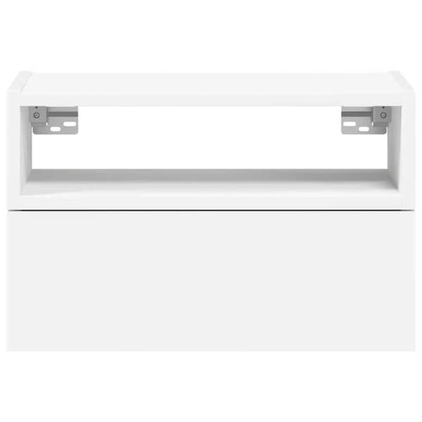 Maison Exclusive - Valkoinen seinäyöpöytä 45x26x28,5 cm Vit