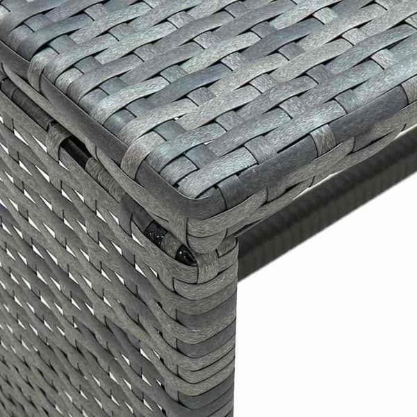Maison Exclusive - Låg bord Anthracite 70x40x38 cm Flätad resin