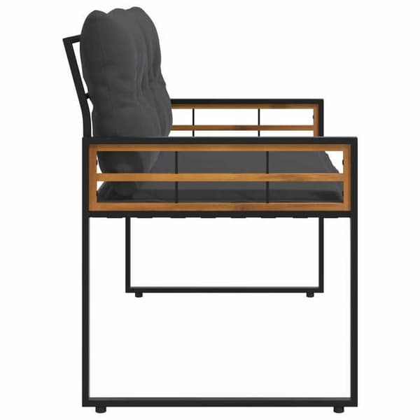 Maison Exclusive - Bäddsoffa i trä 114 x 55 x 77 cm Mörkgrå Mörkgrå