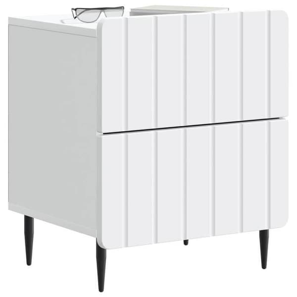 Maison Exclusive - Natbord 2 dele Hvid 43 x 34,5 x 49,5 cm