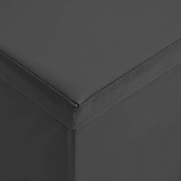 Maison Exclusive - Fällbar förvaringsbänk Grå PVC