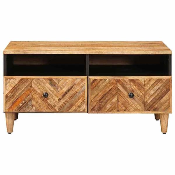 Bord - EKSKLUSIV HUS - Rektangulær 80x54x40 cm - Massivt mangotræ - Brun - Moderne brun