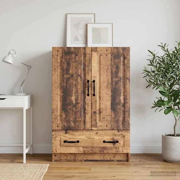 Buffet - EKSKLUSIVT HUS - 66 x 34,5 x 92 cm - Ingeniørtræ - 90° svingdøre - Stor kapacitet
