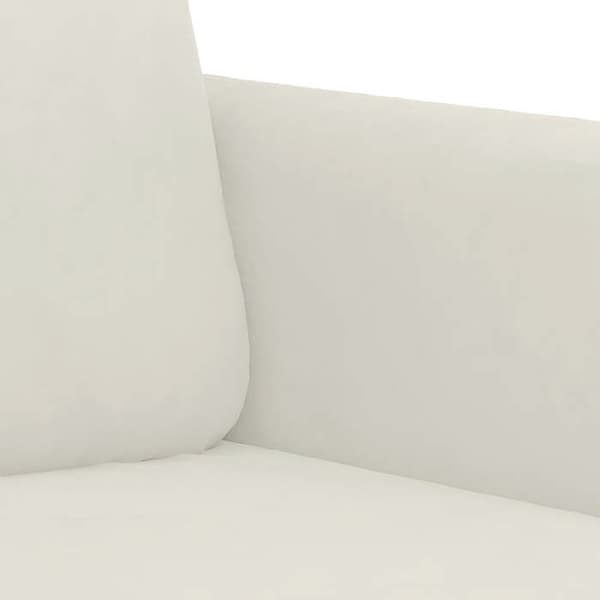 Maison Exclusive - 3-paikkainen sohva, kerma 180 cm sametti