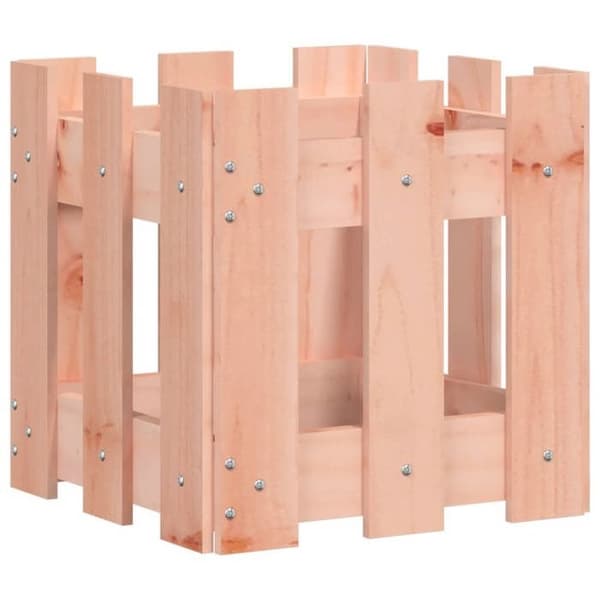 Maison Exclusive - Blomlåda med stängseldesign 30x30x30 cm massiv Douglas