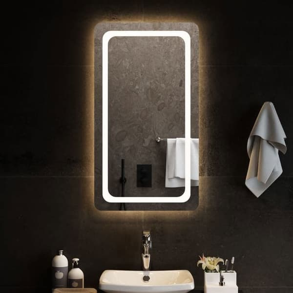 Maison Exclusive - LED badevægspejl 50x90 cm