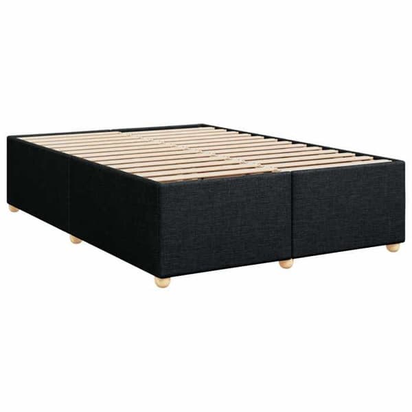 Maison Exclusive - Boxspring-sänky mustalla patjalla 140 x 190 cm Kangas