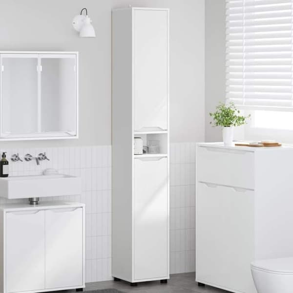 Exklusiv bostad - Badrumsskåp Vit 30,5 x 30 x 195 cm Vit