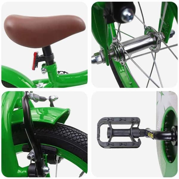 Maison Exclusive - Cykel för Barn 12 Tum för 2-4 År Gärd Grön