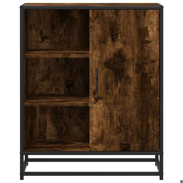 Maison Exclusive - Buffé i rökig ek 62x35x76 cm i ingenjörsträ