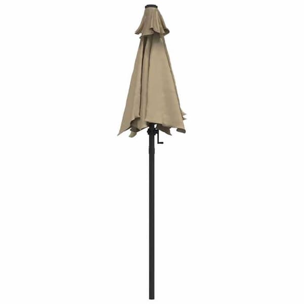 Maison Exclusive - Parasol Taupe 200x224 cm Aluminium