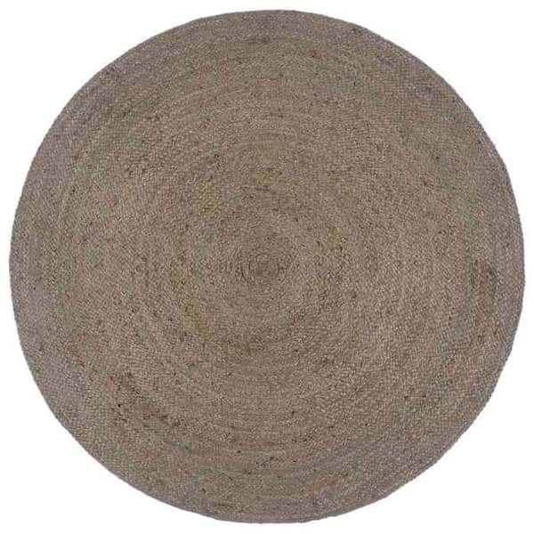 Maison Exclusive - Handgjord Rund Jute Matta 210 cm Grå